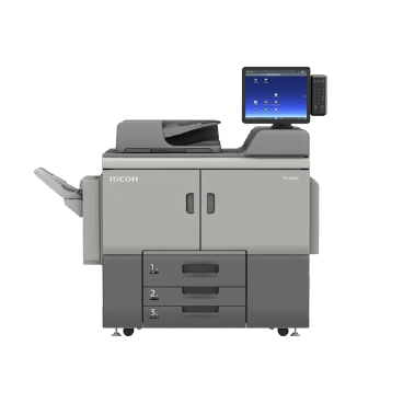 RICOH Pro 8300S數位印刷機，大幅縮小後的機體可依需求任意組裝，所需空間僅為1.54-1.794公尺。