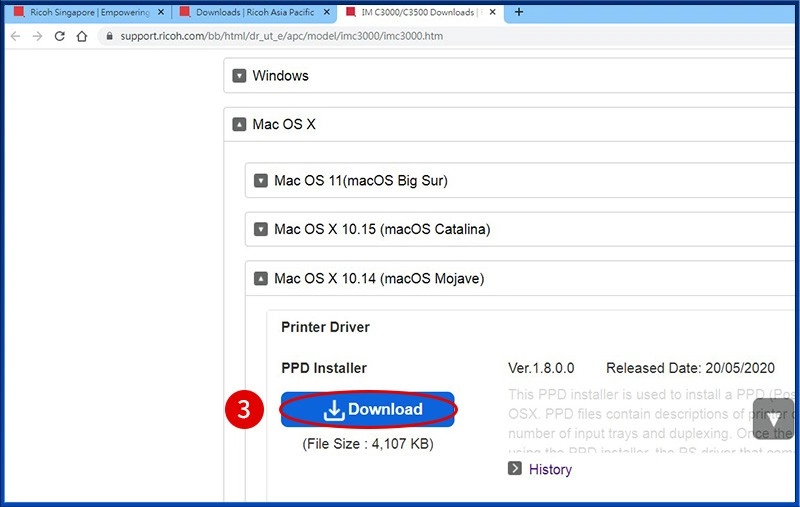 [ 列印 ] Q. Mac電腦怎麼安裝RICOH影印機驅動程式？